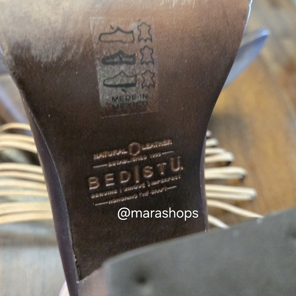 Bed Stu Onset Olivia Peep Toe Fringe Booties - Picture 7 of 8